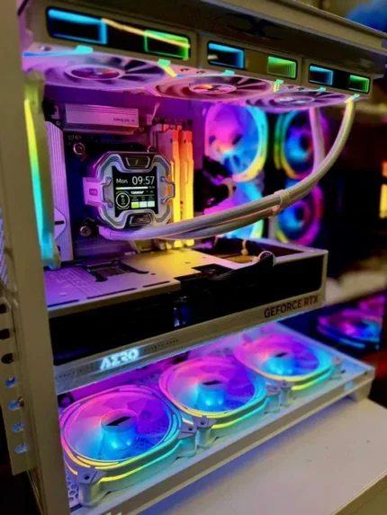 PC Gaming Elite White: Ryzen 7 7800X3D, RTX 5070 Ti 16GB GDDR7, 32GB DDR5, LCD IPS